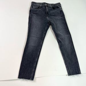 Rag & Bone Skinny Jeans Women's 33 Black Nina High Rise Waist Slim Fit